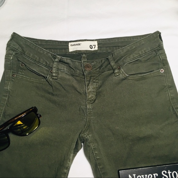 GARAGE ARMY GREEN JEANS - Picture 2 of 5